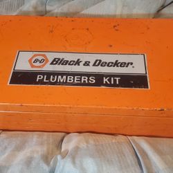 Vintage Black & Decker Electric Right Angle Drill Plumber's Kit