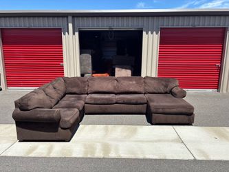 Large brown sectional