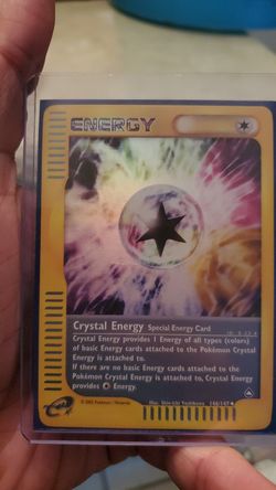 Pokemon Card Crystal Energy Aquapolis Reverse Holo Super Mint Condition