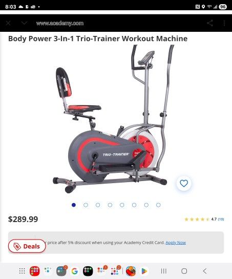 Exercise Bike 3 In 1 Great Work Out Too Sweat Easy..asking $100 Obo Nothing Wrong With It Only Had And Used A Few Months