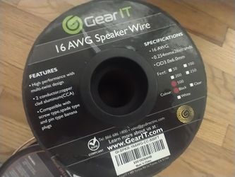 GearIT 16 AWG speaker wire black