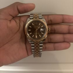 Rolex Datejust Two-Tone 36mm – Chocolate Dial, Fluted Bezel, Jubilee Bracelet