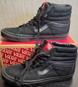 Vans Sk8-Hi Black High Top Skate Shoes – Men’s 8.5 / Women’s 10