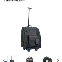 Black Cosmetic Roller Bag