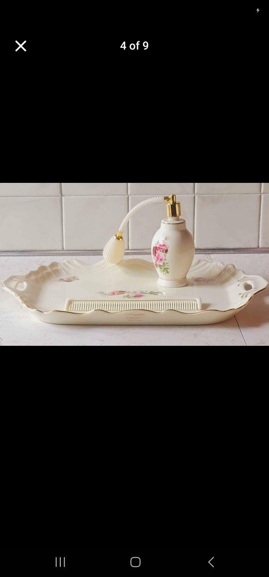 Rare Vintage Vanity Tray By Baum Brothers