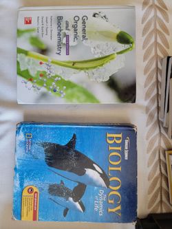 Lot of 2 Science Textbooks Biology and Chemistry $45 each