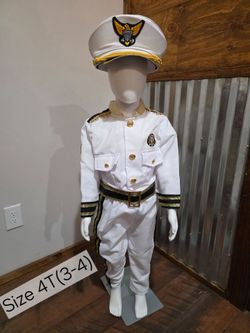 New Kids Navy Admiral Costume Set