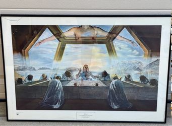 Salvador Dali Large Framed Print The Sacrament of the Last Supper (As-Is Frame)