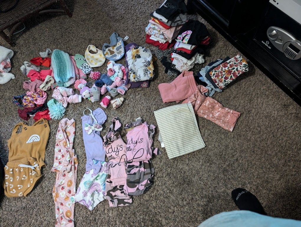 Baby Girl Clothes Mostly 6-9 Months
