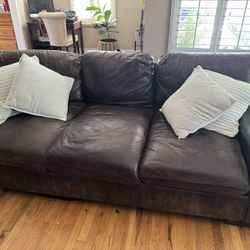 Leather Sofa and Loveseat 