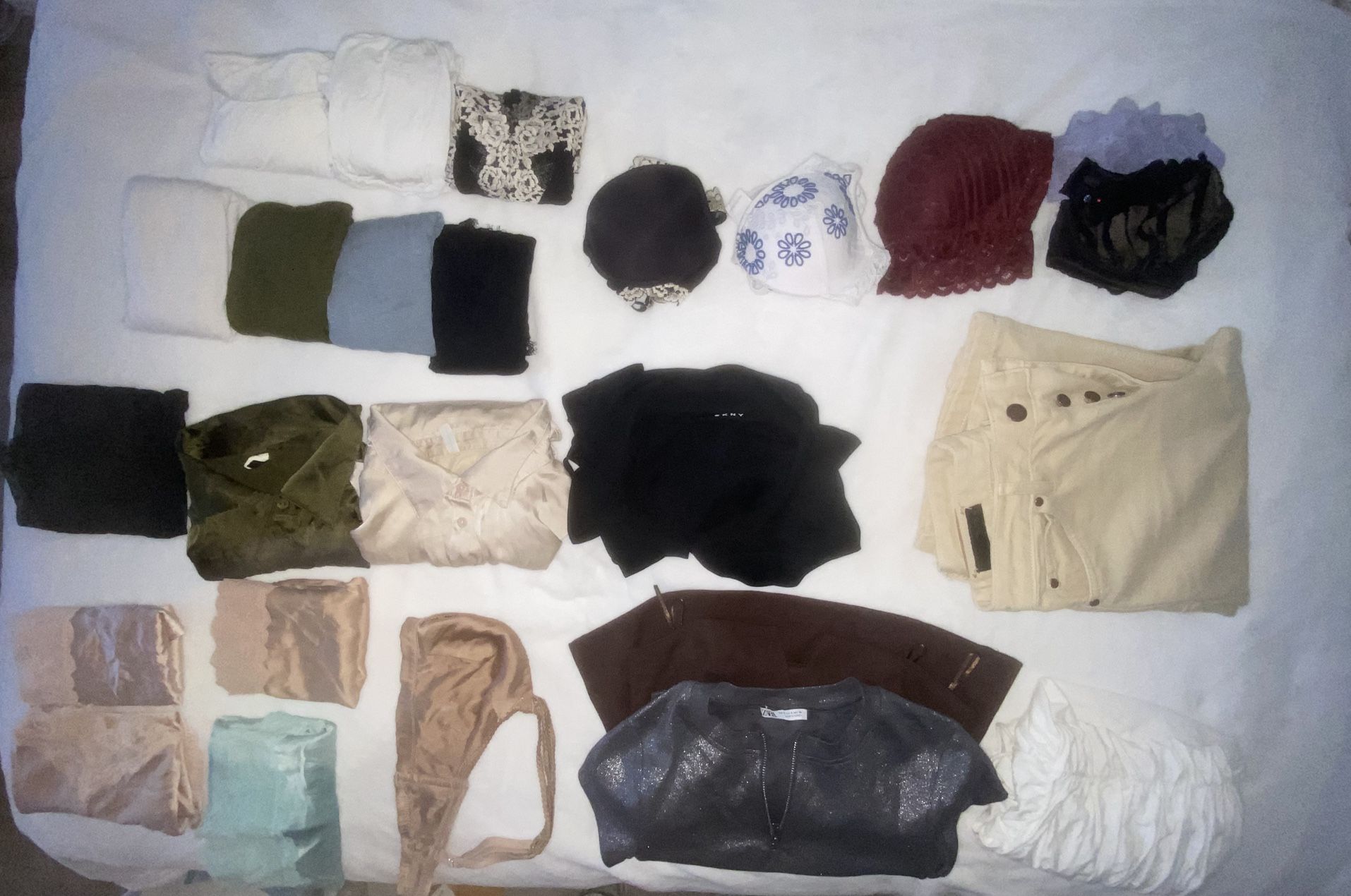 β¨ Intimissimi, Zara & DKNY Luxury Wardrobe β Silk, Cashmere, Bamboo, Lace & More β $650