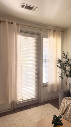 Like New Linen Curtains – 90” x 52” (4 sets)