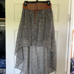 bb couture high low skirt