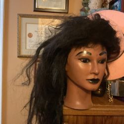 Three Different Styles Of Wigs, One Is A Curly Afro, In Good Conditions (NO SHIPPING)