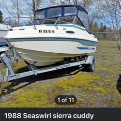 1988 Seaswirl Sierra Cuddy Boat 