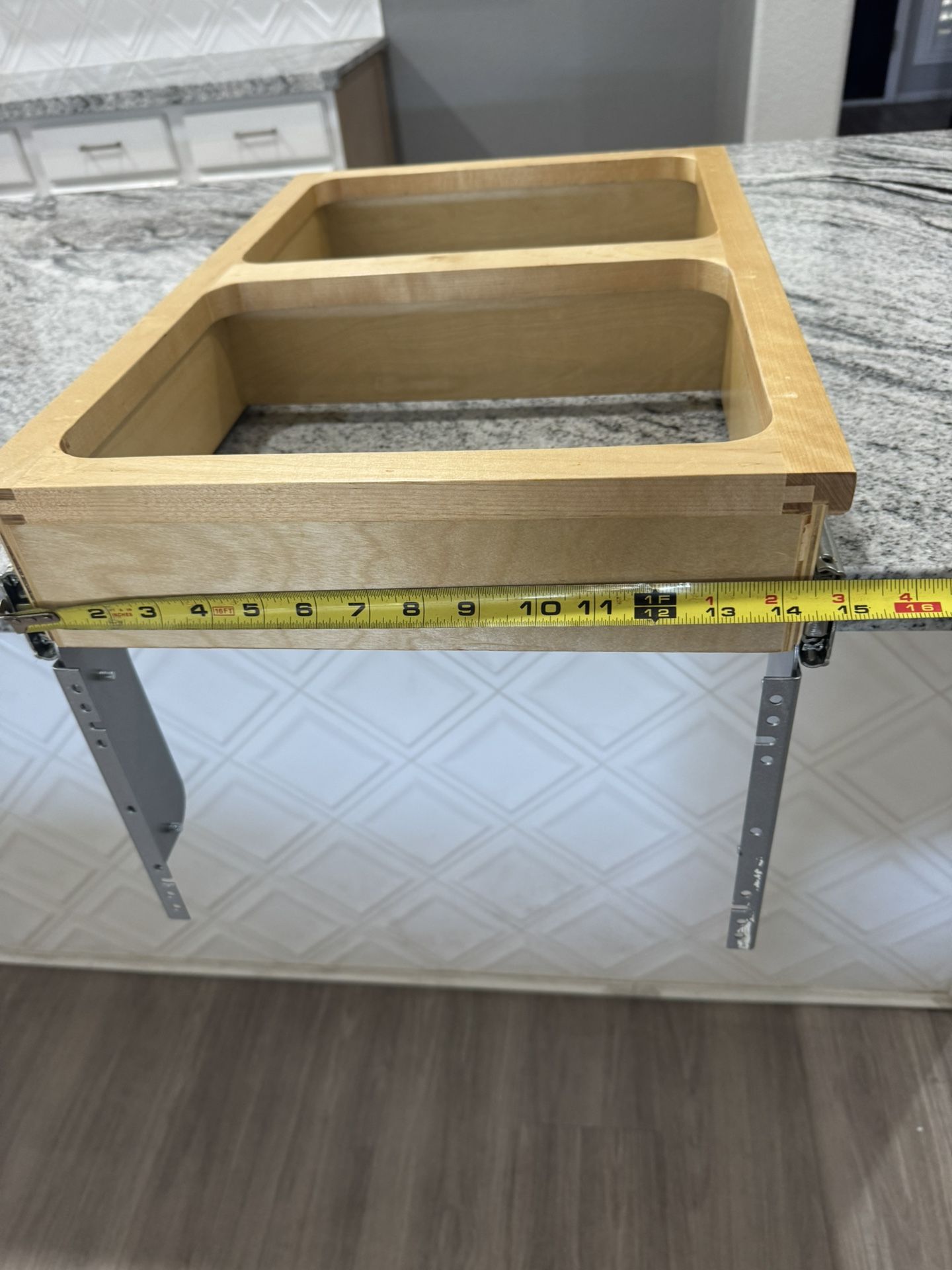 Rev-A-Shelf Double Pullout Top Mount Trash Can Holder