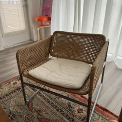 Ikea industriell rattan armchair industrial style stainless steel