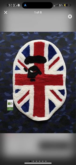 Rare bape rug Union Jack