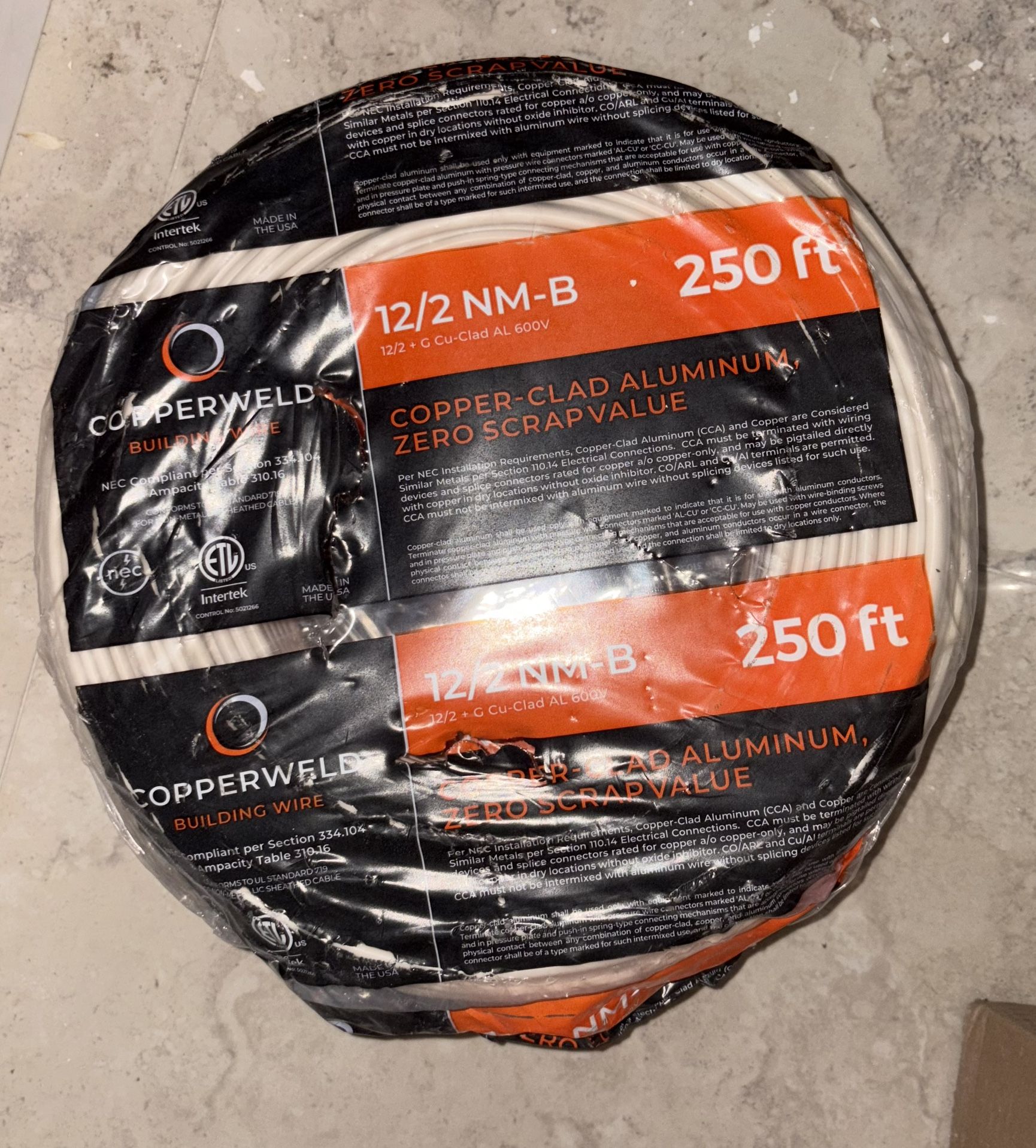 2X CopperWeld Copper clad Aluminum Zero Scrap Value