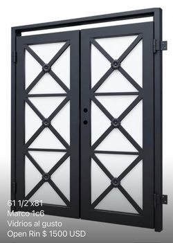 Iron medal doors