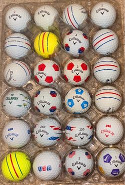 2 Dozen Callaway Triple Track, Truvis, Chrome Series and 🇺🇸 USA 250 Edition Golf Balls As Pictured ⛳️
