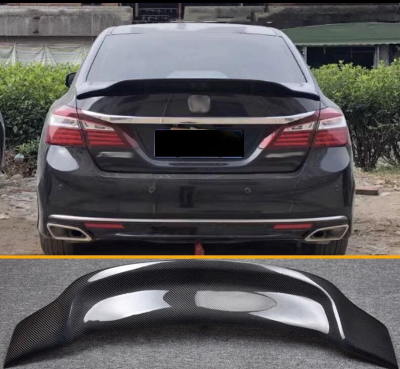 Honda Accord 2017 Rear Carbon Fiber spoiler
