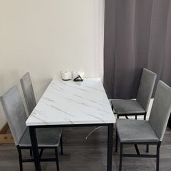 dining table and chairs