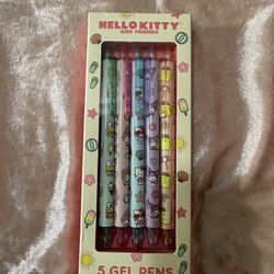 Hello Kitty And Friends 5 Gel Pens 