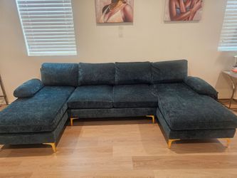 U Shape Sectional ( dark teal)
