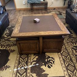 Coffee Table With Seating And Storage
