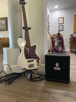 New Bass Guitar with Orange Amp