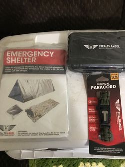 STEALTH ANGEL- tactical and survival kit, paracord , and Emergency shelter