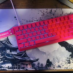 Gaming Magnetic-Switch RGB Keyboard Pink