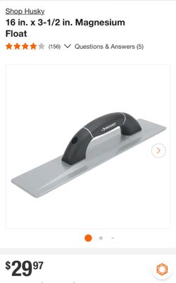 Husky 16 in. x 3-1/2 in. Magnesium Float