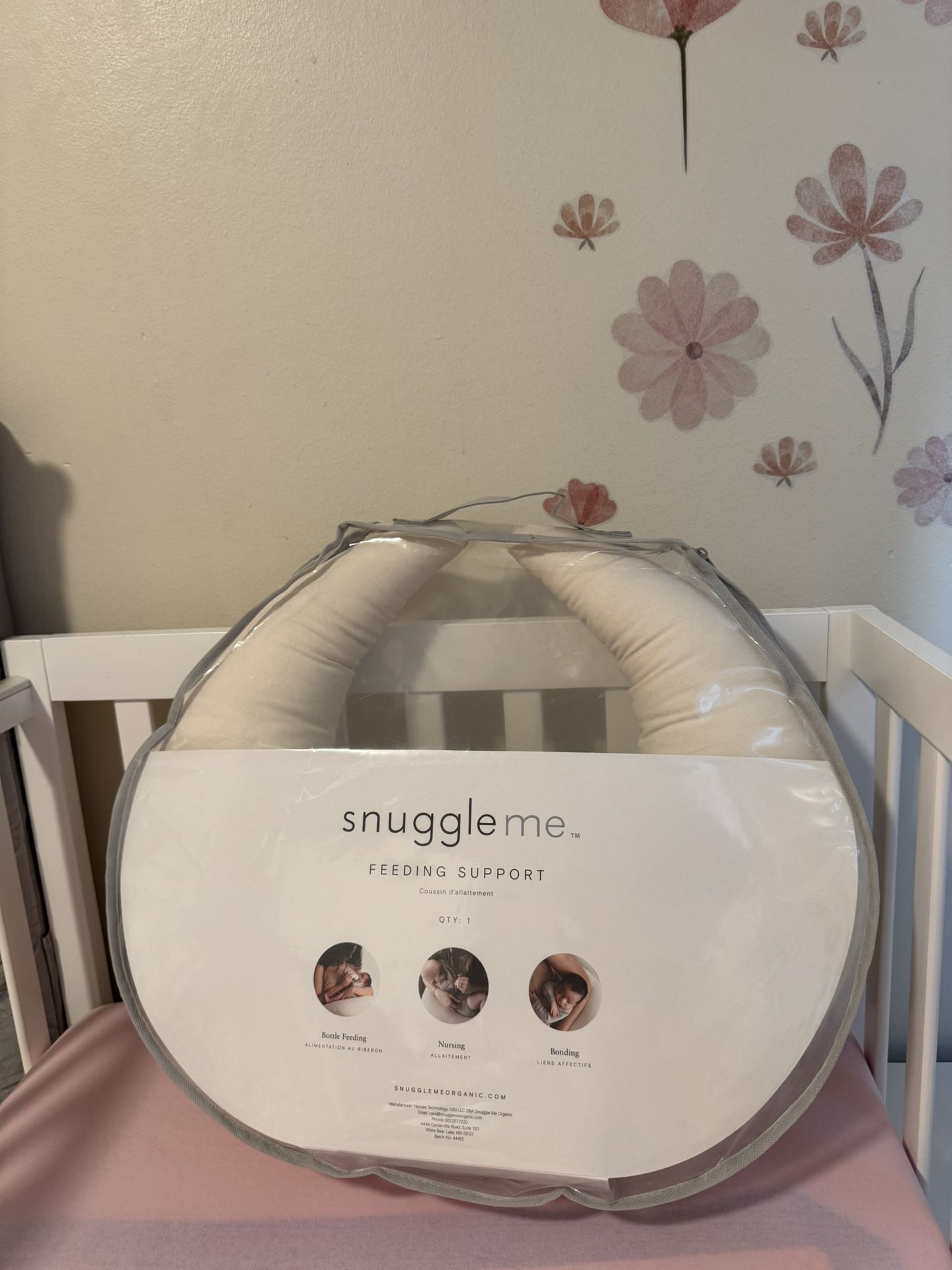 snuggle me nursing pillow with cover