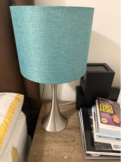 50$ FOR SALE — Modern Nightstand + Designer Lamp Combo