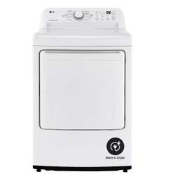 LG 7.3 Cu. Ft. Vented Electric Dryer in White with Sensor Dry