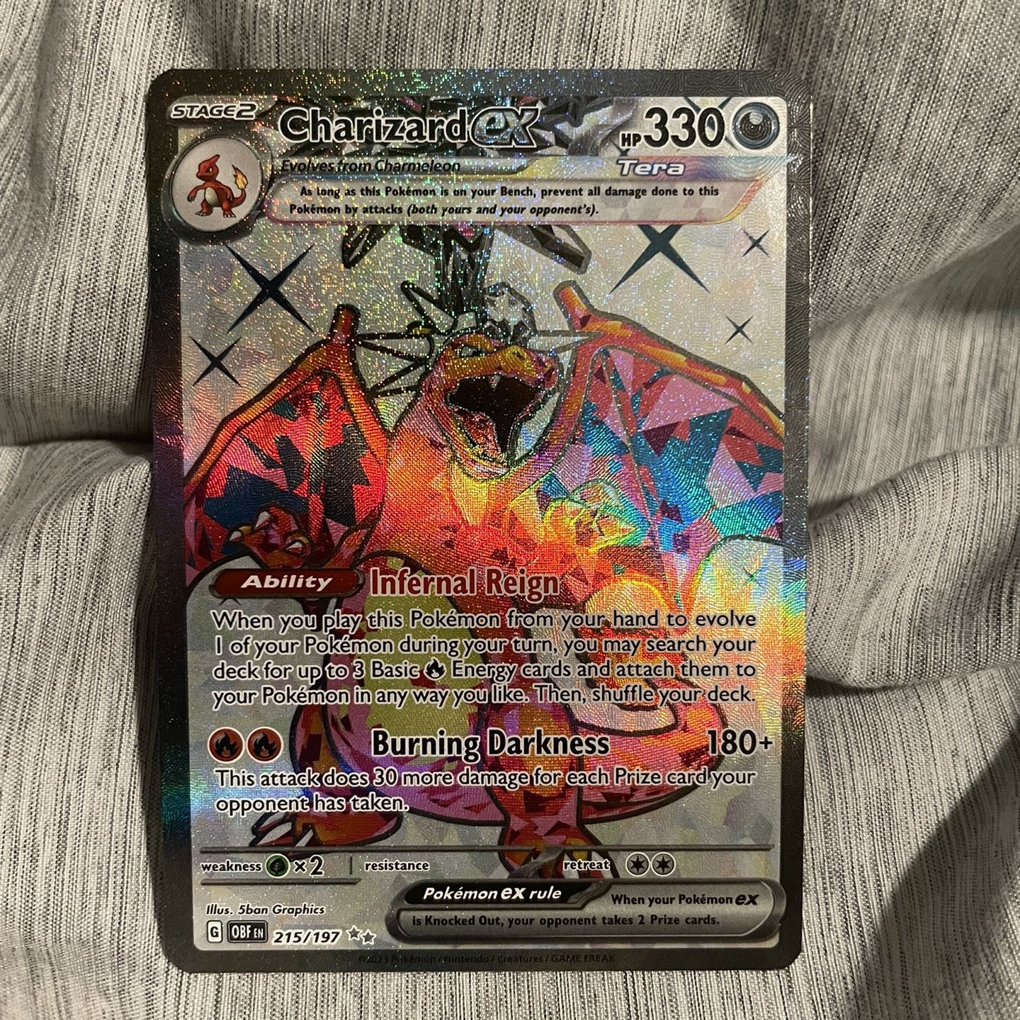 pokemon card 215 197 Charizard ex