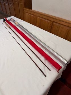 FENWICK FF705 FIBERGLASS 7' 0" 2 PC FLY ROD! LINE 5, W/TUBE & SOCK
