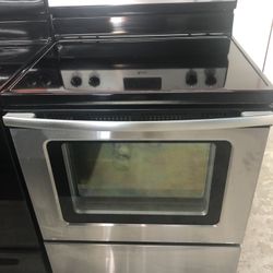 Stainless Self Clean Glass Top Stove 