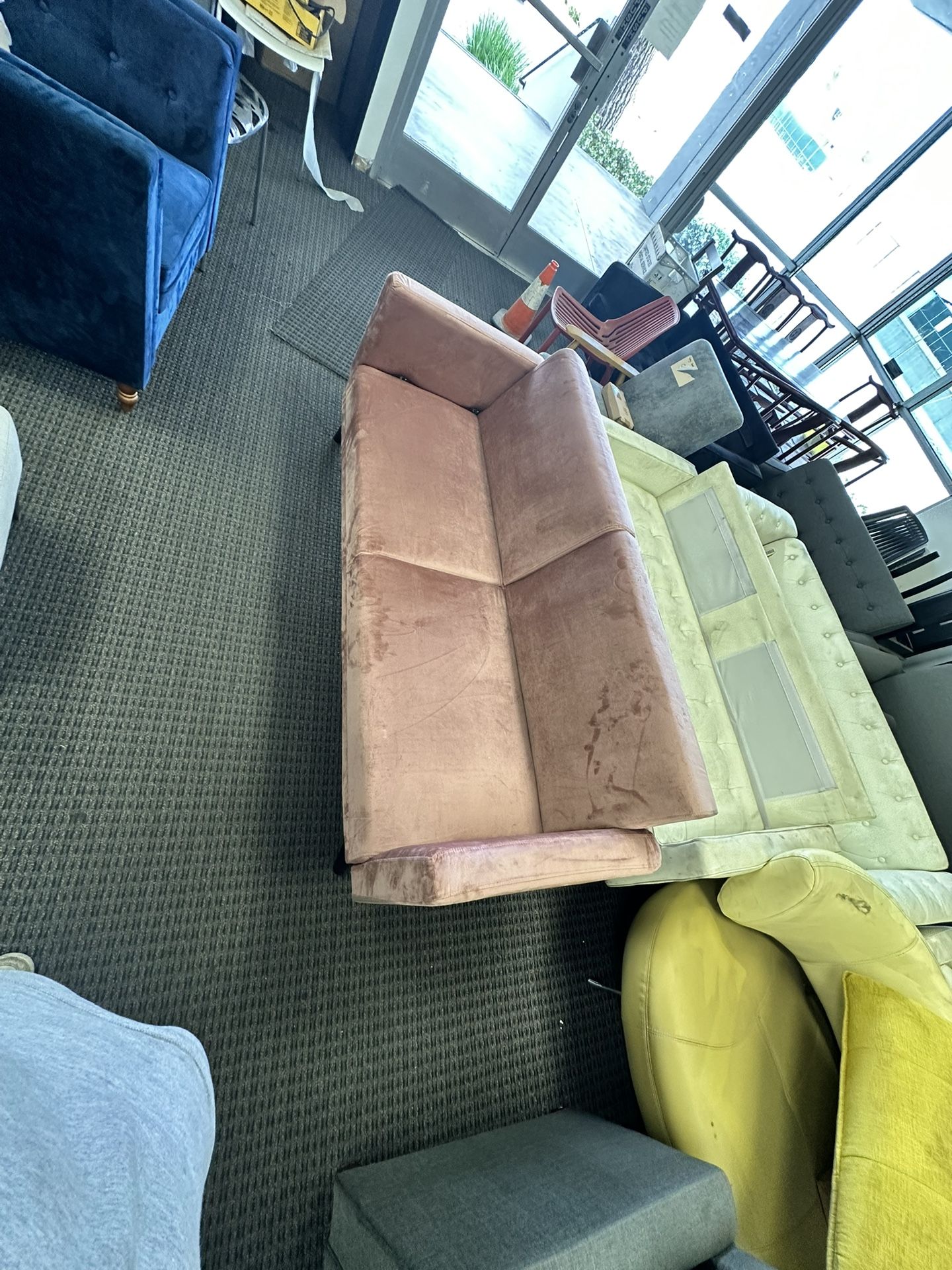 Convertible Futon Sofa Bed with Reclining Backrest