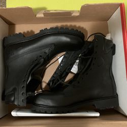 Steel Toe Black Work Boots 