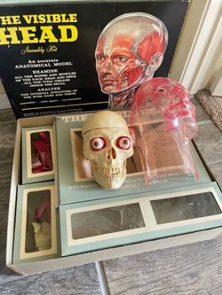 AS-IS Vintage 1960's The Visible Head Assembly Kit Model Renwal Halloween