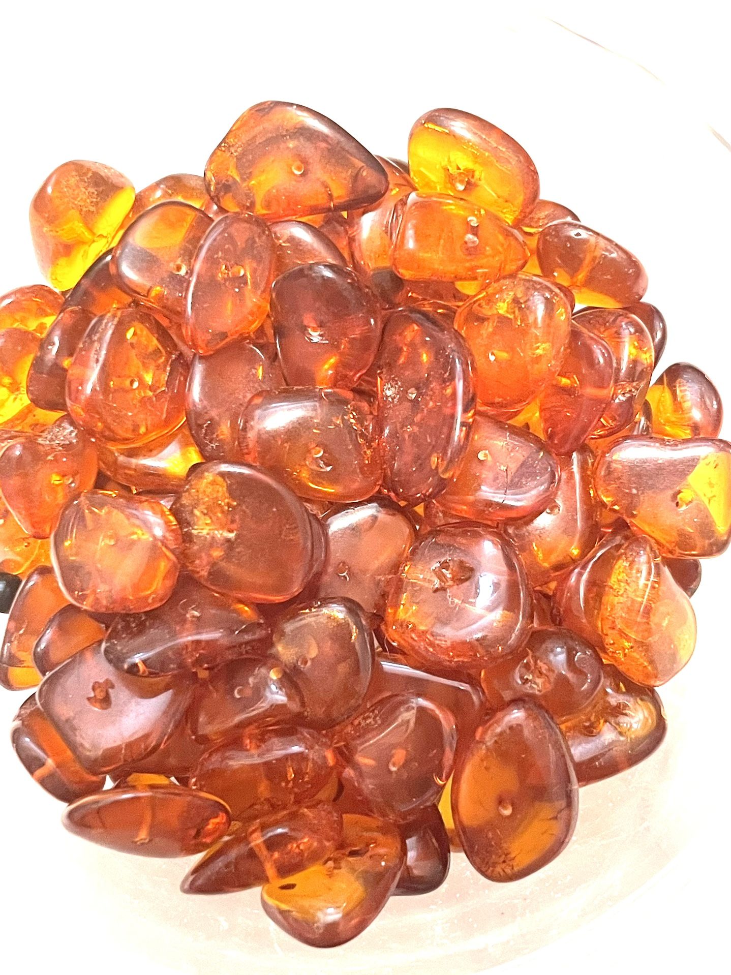 Over 115 Amber Nugget Beads!!