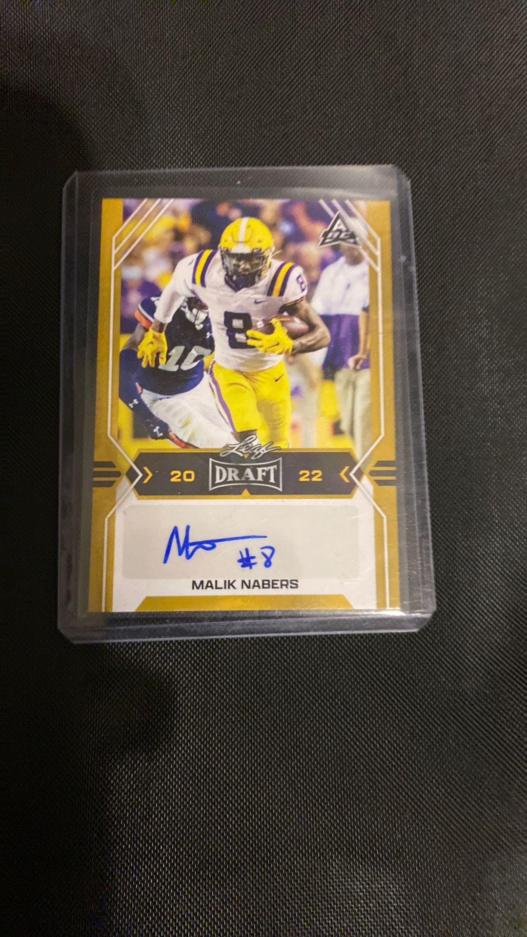 2022 Draft Malik Nabers Autographed Card