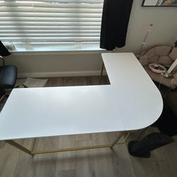 L-Shaped Office Desk - Great Condition- Moving Need Gone ASAP!