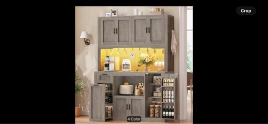 Gray Kitchen pantry