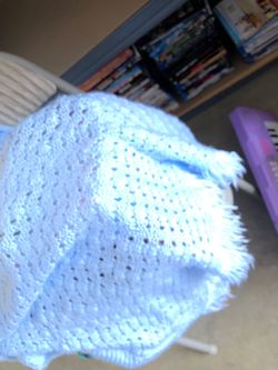 Baby Blue Crochet Baby Blanket