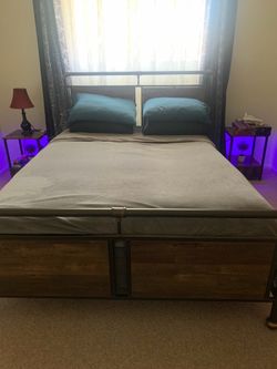 Queen size rustic bedroom set **mattress not included **