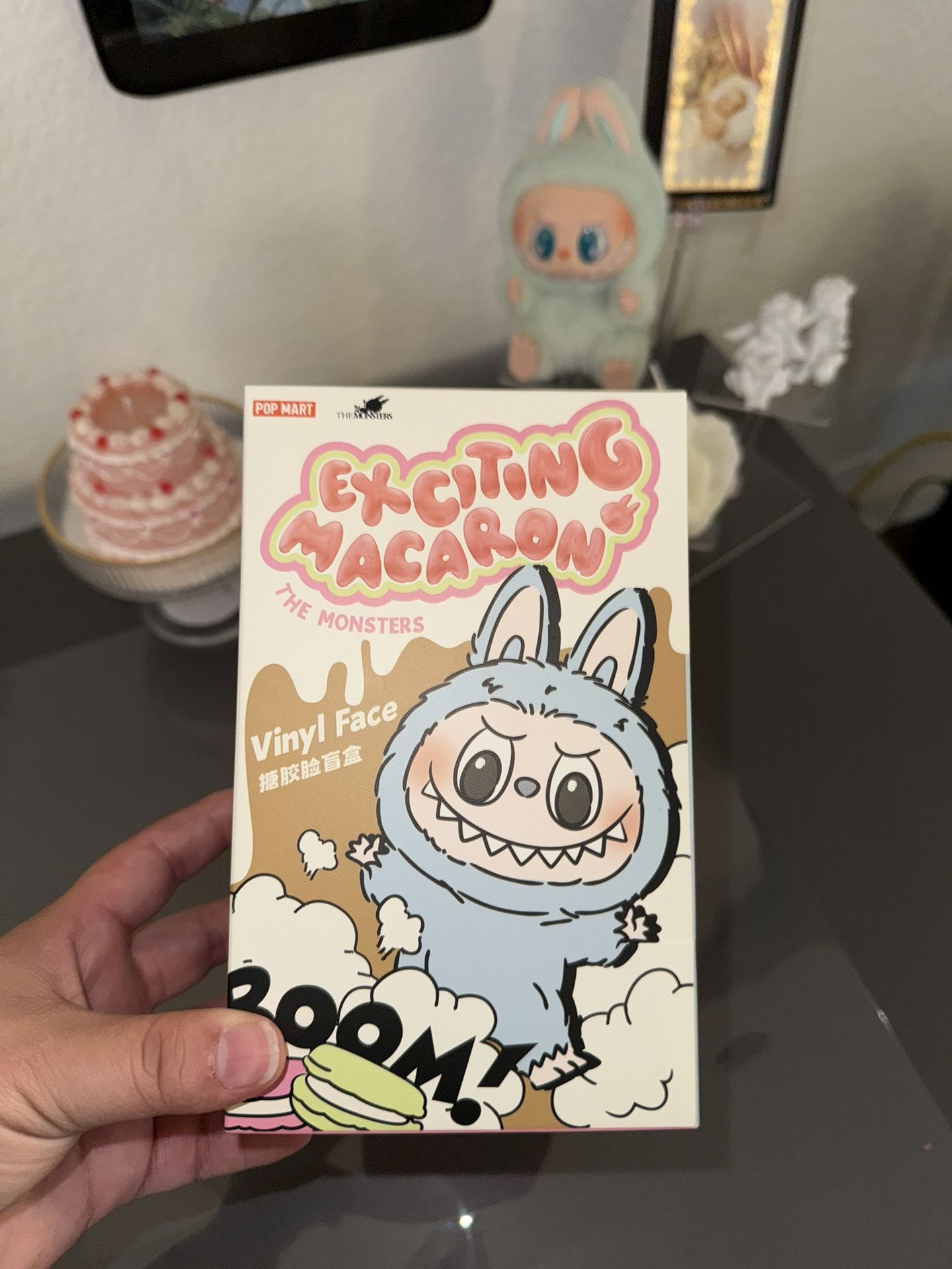 Exciting Macaron Labubu- Sesame Bean